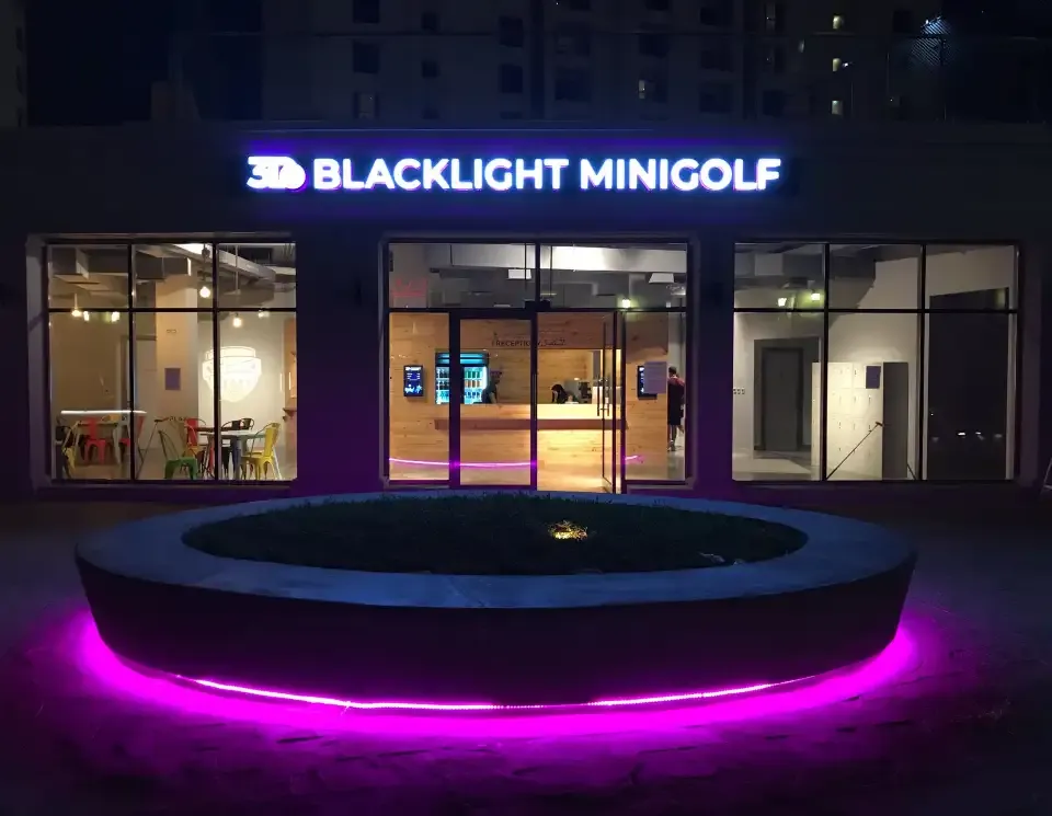 3D Blacklight Minigolf Dubai