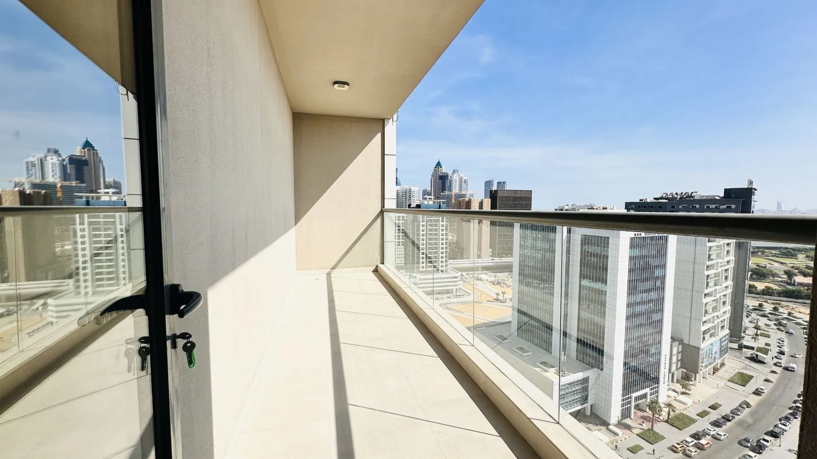 Upscale Apartment at Oval Tower Near Downtown with Balcony and Parking by Belvilla
